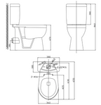Verona Comfort Heigh Pan, Cistern and PP S/C Seat