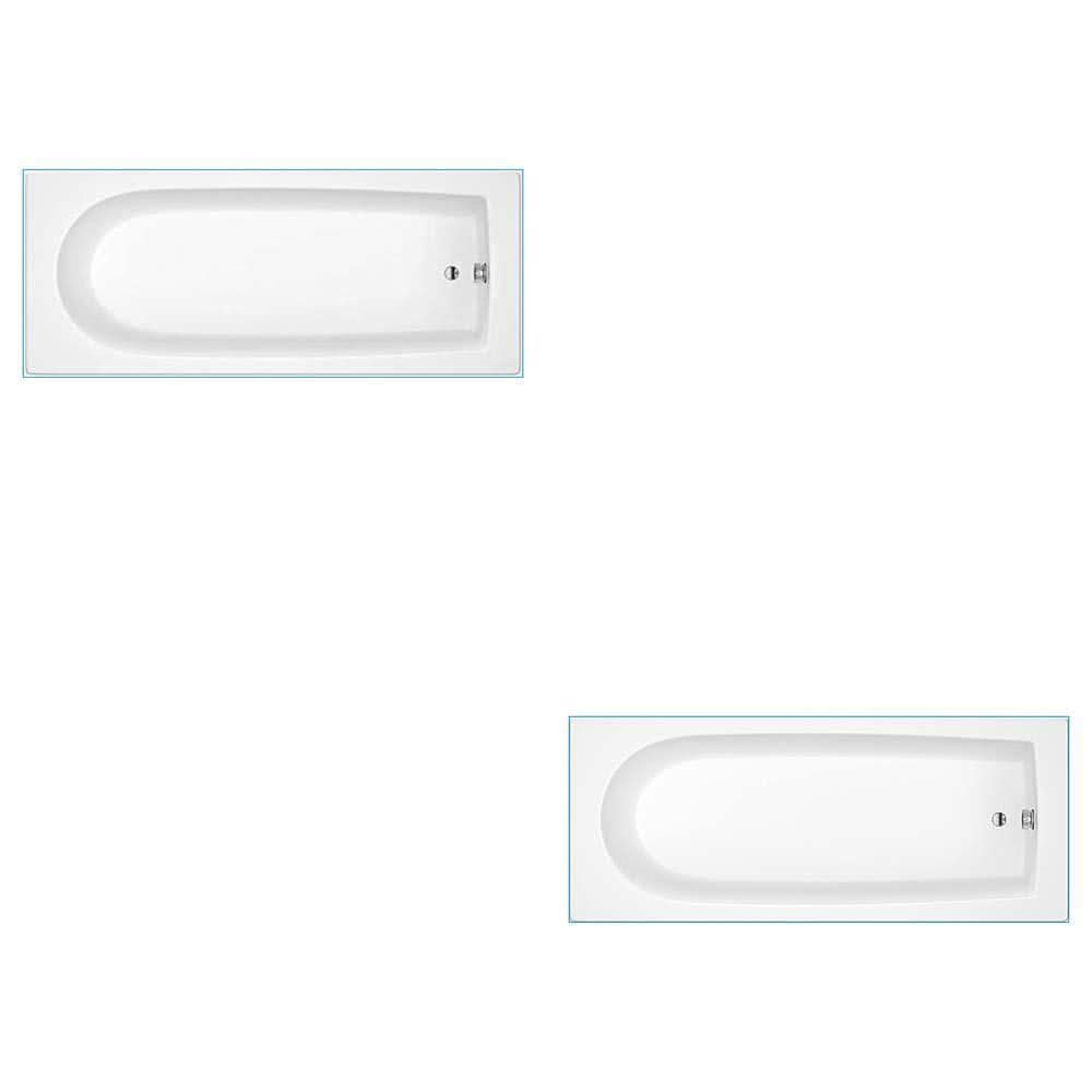 Bath Bathtub Round Single Bathroom Ended Straight Resin White Bathtub Soak