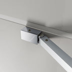 Modern Folding Shower Bath Screen With Panel - RH - 1400mm x 800mm - Chrome