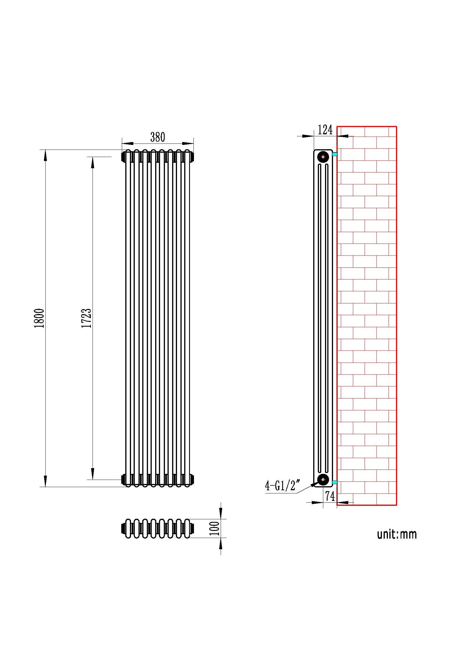Helena Vertical Column Radiator