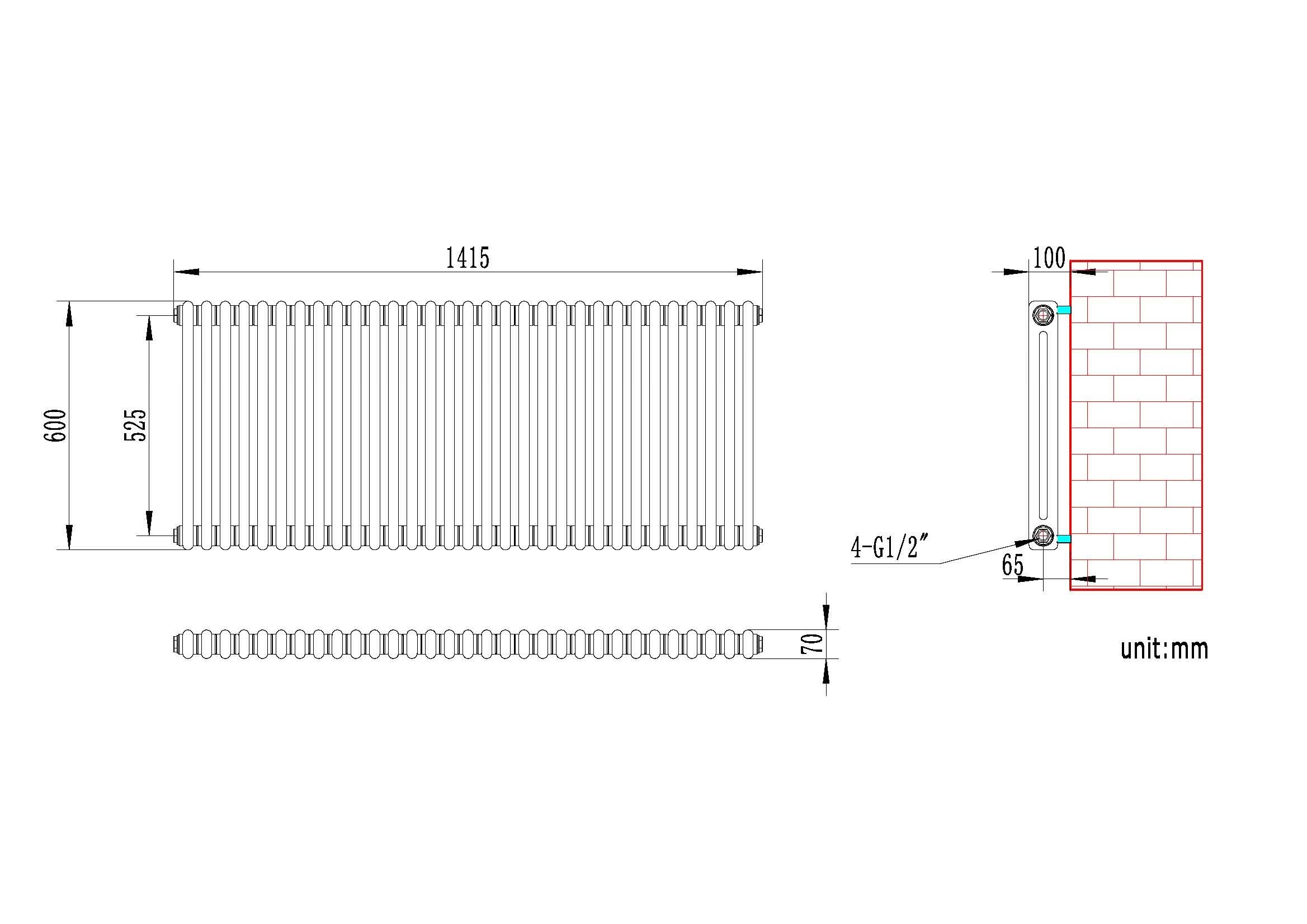 Helena Horizontal Column Radiator