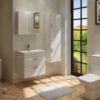 Apollo Wall Hung Tall Storage Unit - 1400mm x 400mm