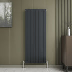 iBathUK Apex Vertical Double Panel Slim Flat Radiator, Designer Slim Radiator