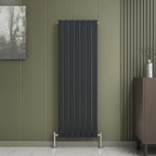 iBathUK Apex Vertical Single Panel Slim Flat Radiator, Designer Slim Radiator
