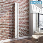 iBathUK Apex Vertical Single Panel Slim Flat Radiator, Designer Slim Radiator
