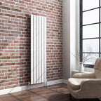 iBathUK Apex Vertical Single Panel Slim Flat Radiator, Designer Slim Radiator