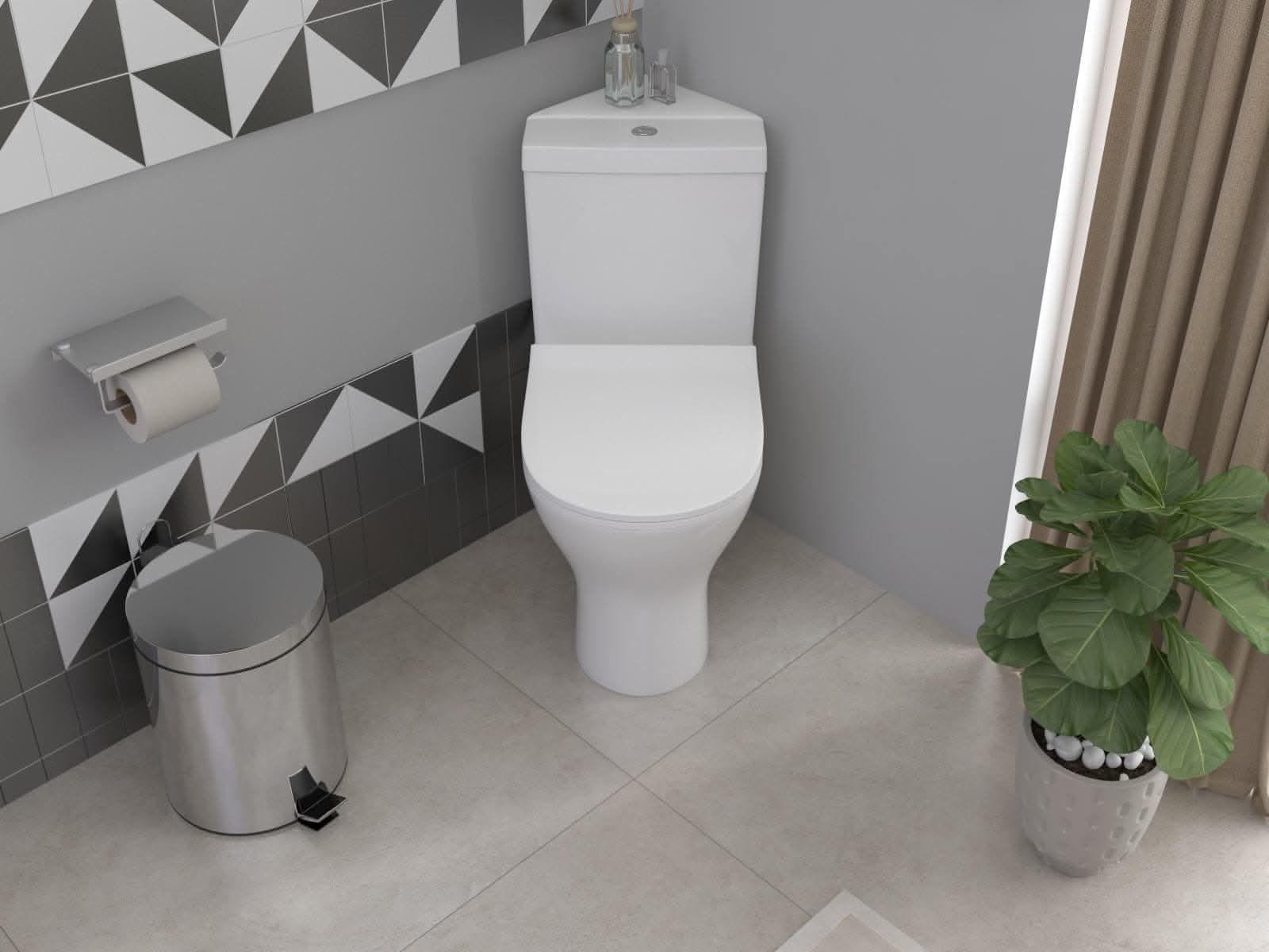 Palma CC Pan, Corner Cistern & Wrapover PP Seat