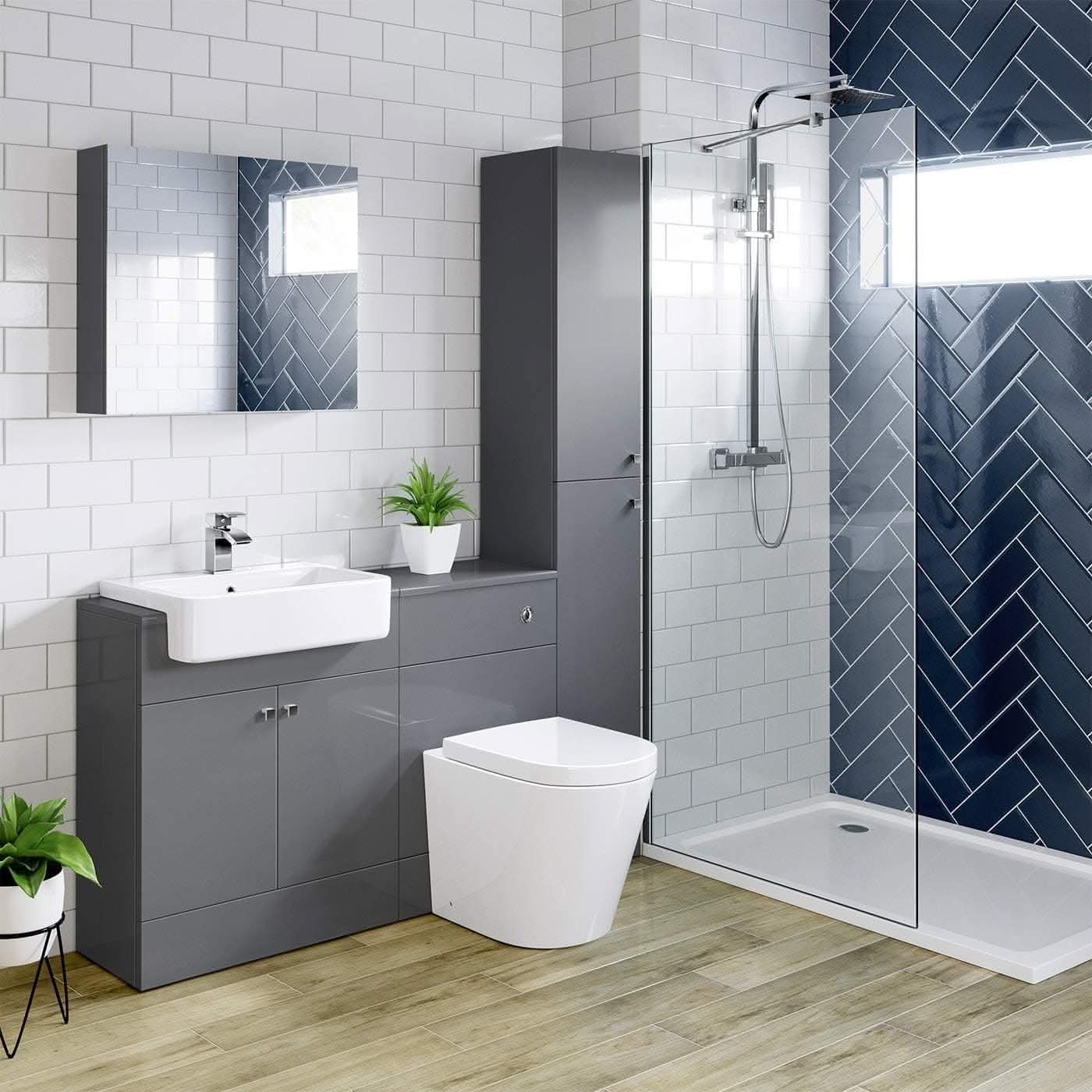 Harper Floor Mounted Tall Storage Unit - 1900mm x 320mm