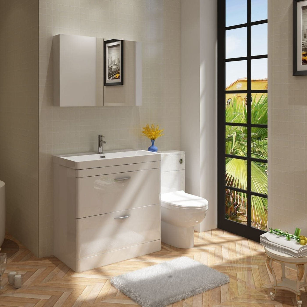 Apollo 2 Drawer Floorstanding Vanity With Basin