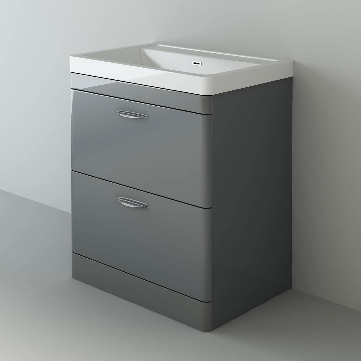 Apollo 2 Drawer Floorstanding Vanity With Basin