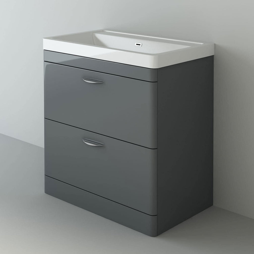 Apollo 2 Drawer Floorstanding Vanity With Basin