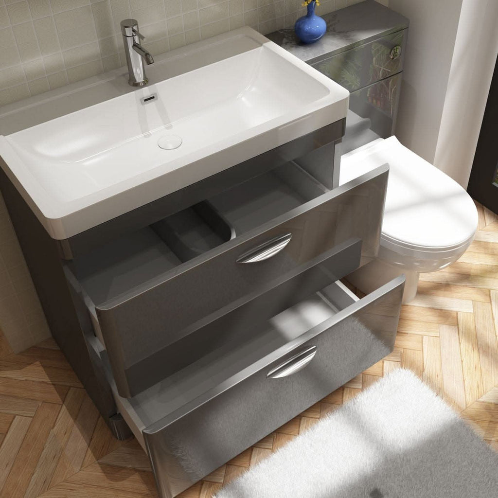 Apollo 2 Drawer Floorstanding Vanity With Basin