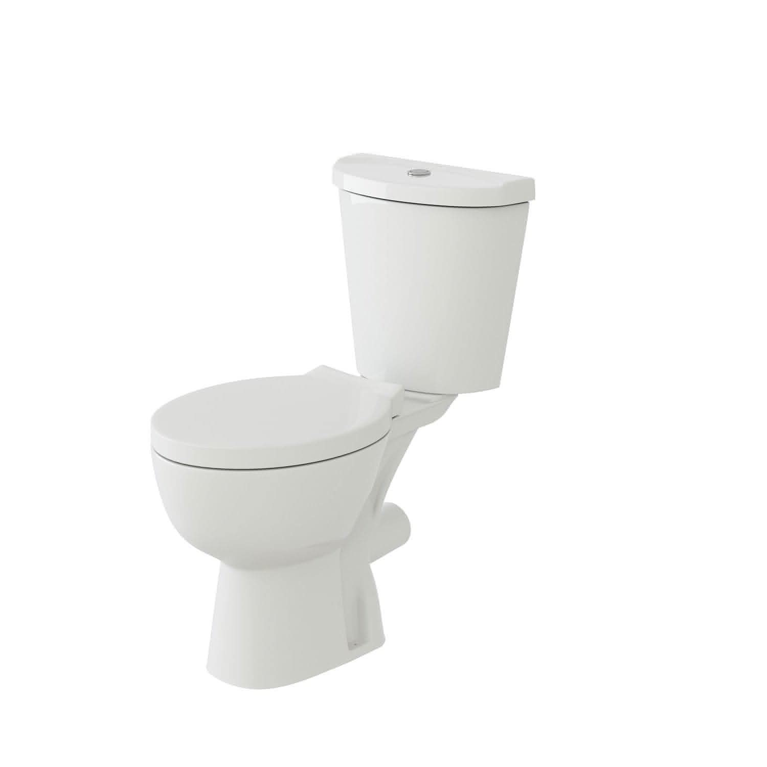 Petite Modern Cloakroom Bathroom Suite - Gloss White