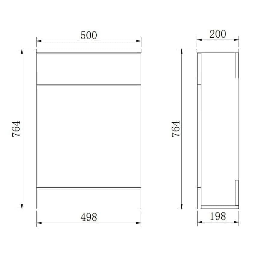 Mini Modern Flooratanding Bathroom Suite