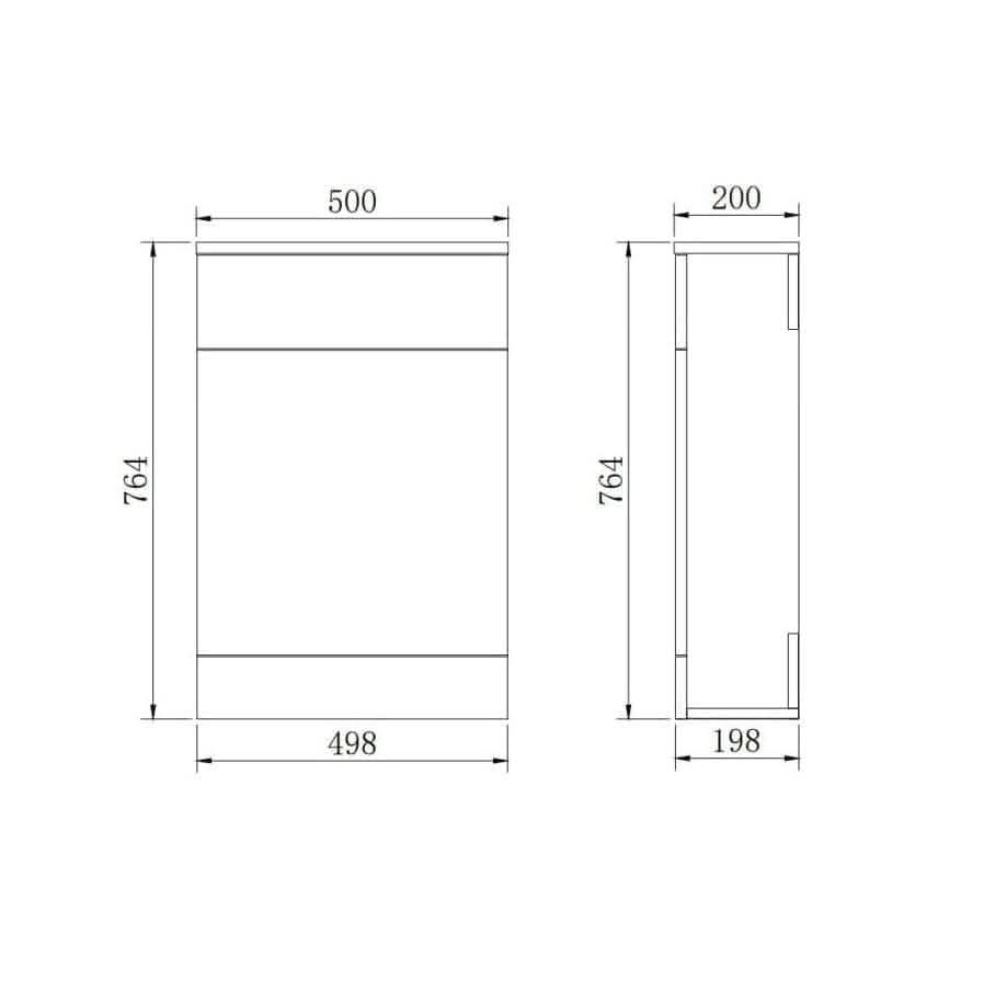 Petite Modern Flooratanding Bathroom Suite