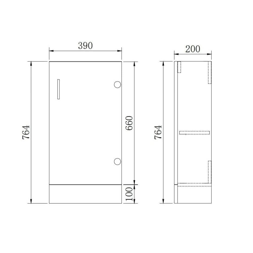 Mini Modern Bathroom Suite - Gloss White