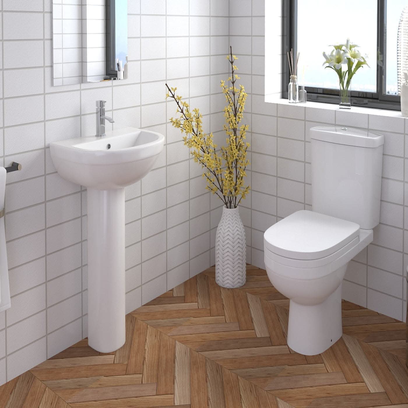 Avon Bathroom Suite - Gloss White