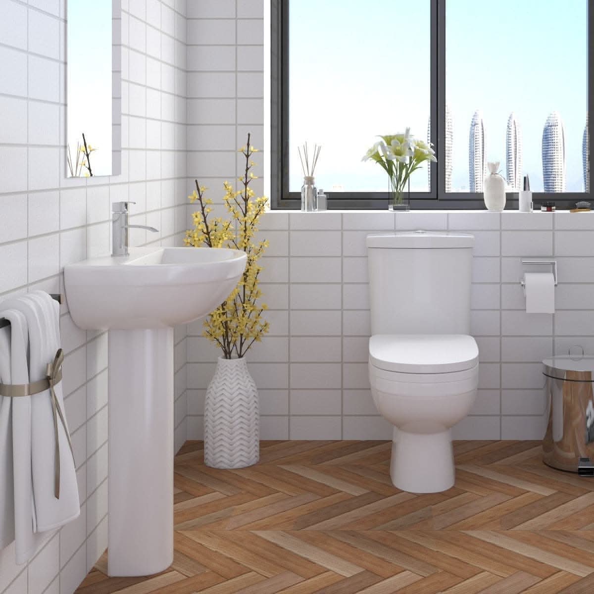 Avon Bathroom Suite - Gloss White