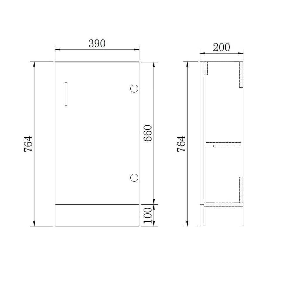 Mini Modern Flooratanding Bathroom Suite