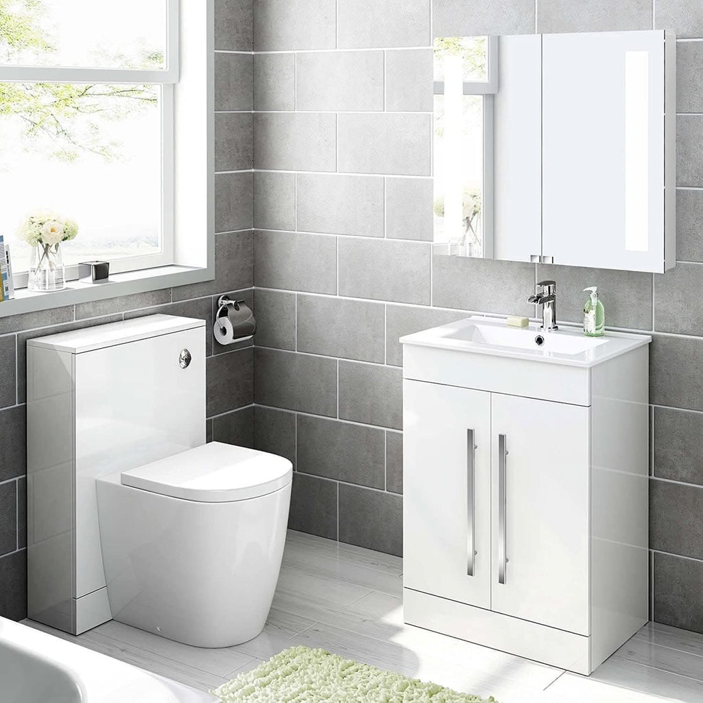 Avon Bathroom Suite - Gloss White