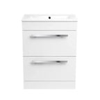 Avon Modern Floorstanding Bathroom Suite - Gloss White