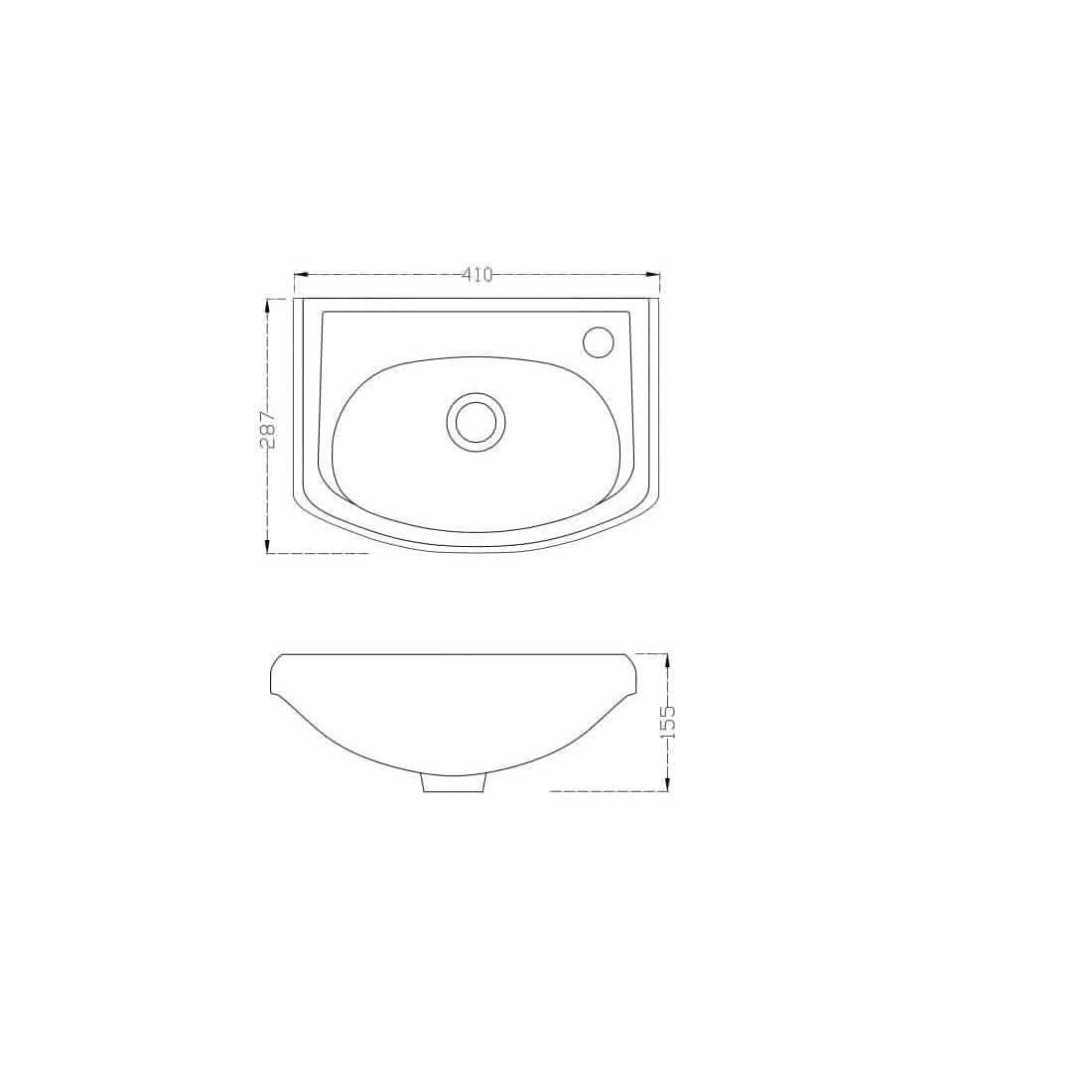 Petite Modern Flooratanding Bathroom Suite