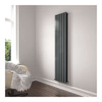 iBathUK Apex Vertical Double Slim Flat Panel Radiator, Designer Radiator, Vertical Radiators