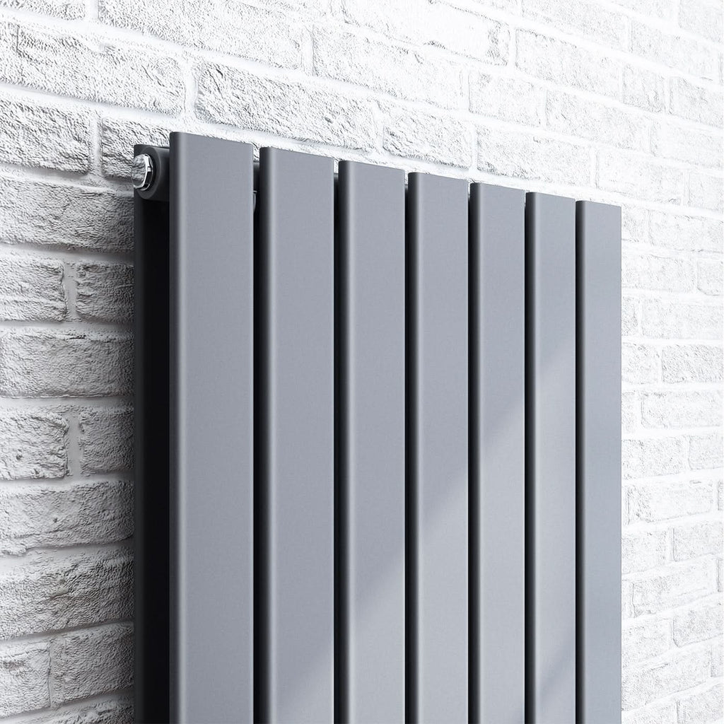 iBathUK Apex Vertical Double Slim Flat Panel Radiator, Designer Radiator, Vertical Radiators