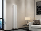 iBathUK Apex Vertical Double Slim Flat Panel Radiator, Designer Radiator, Vertical Radiators
