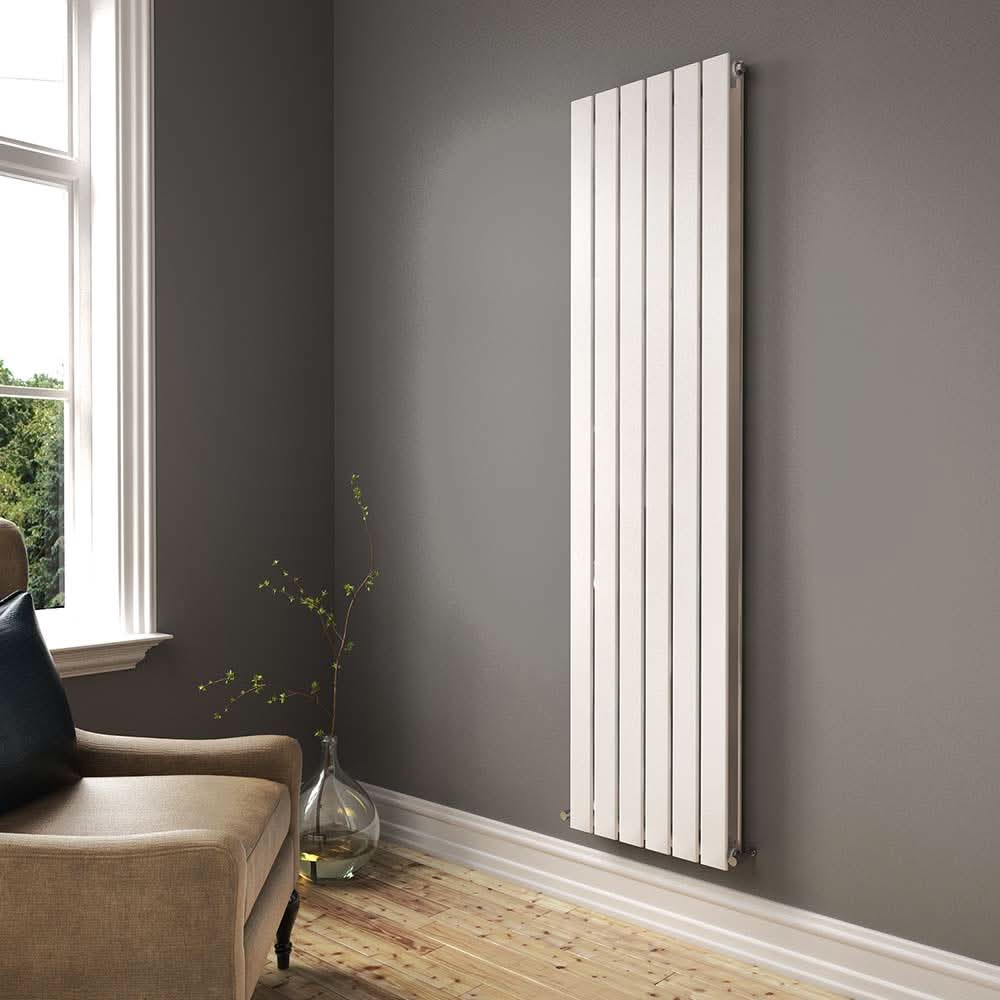 iBathUK Apex Vertical Double Slim Flat Panel Radiator, Designer Radiator, Vertical Radiators