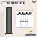 iBathUK Apex Vertical Single Slim Flat Panel Radiator, Designer Radiators, Slim Radiator