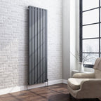 iBathUK Apex Vertical Single Slim Flat Panel Radiator, Designer Radiators, Slim Radiator