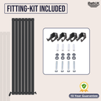 iBathUK Apex Vertical Single Slim Flat Panel Radiator, Designer Radiators, Slim Radiator