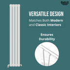 iBathUK Apex Vertical Single Slim Flat Panel Radiator, Designer Radiators, Slim Radiator