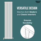 iBathUK Apex Vertical Single Slim Flat Panel Radiator, Designer Radiators, Slim Radiator