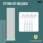 iBathUK Apex Vertical Single Slim Flat Panel Radiator, Designer Radiators, Slim Radiator