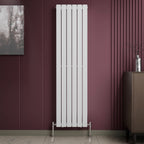iBathUK Apex Vertical Single Slim Flat Panel Radiator, Designer Radiators, Slim Radiator