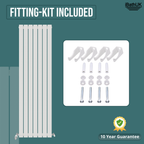 iBathUK Apex Vertical Single Slim Flat Panel Radiator, Designer Radiators, Slim Radiator