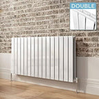 iBathUK Apex Horizontal Double Panel Slim Flat Radiator, Designer Radiator, UK Radiators, Slim Radiators