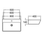 Modern 2 Door Floorstanding Vanity Unit With Basin - White