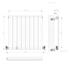 iBathUK Apex Horizontal Single Panel Slim Radiator, Designer Heating Radiators