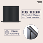 iBathUK Apex Horizontal Single Panel Slim Radiator, Designer Heating Radiators