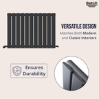 iBathUK Apex Horizontal Single Panel Slim Radiator, Designer Heating Radiators