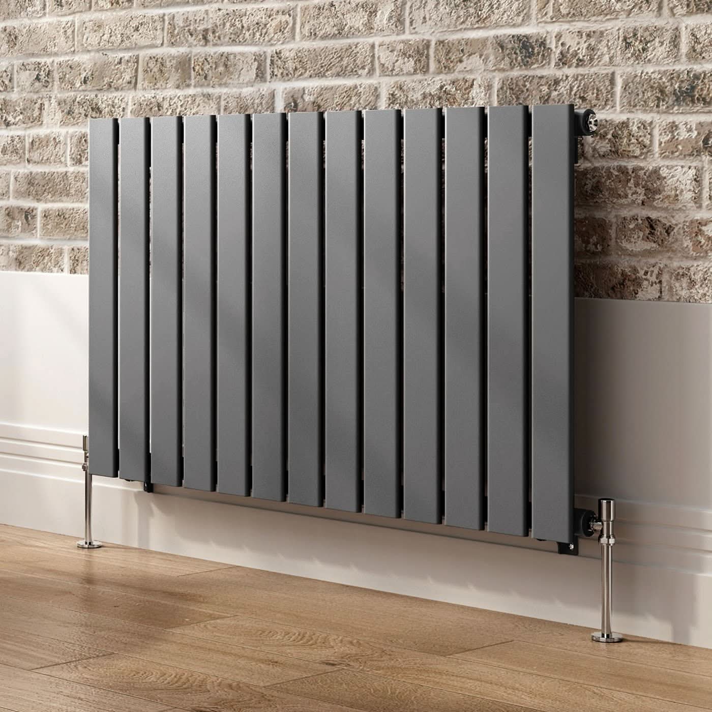 iBathUK Apex Horizontal Single Panel Slim Radiator, Designer Heating Radiators