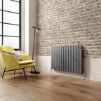 iBathUK Apex Horizontal Single Panel Slim Radiator, Designer Heating Radiators