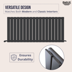 iBathUK Apex Horizontal Single Panel Slim Radiator, Designer Heating Radiators