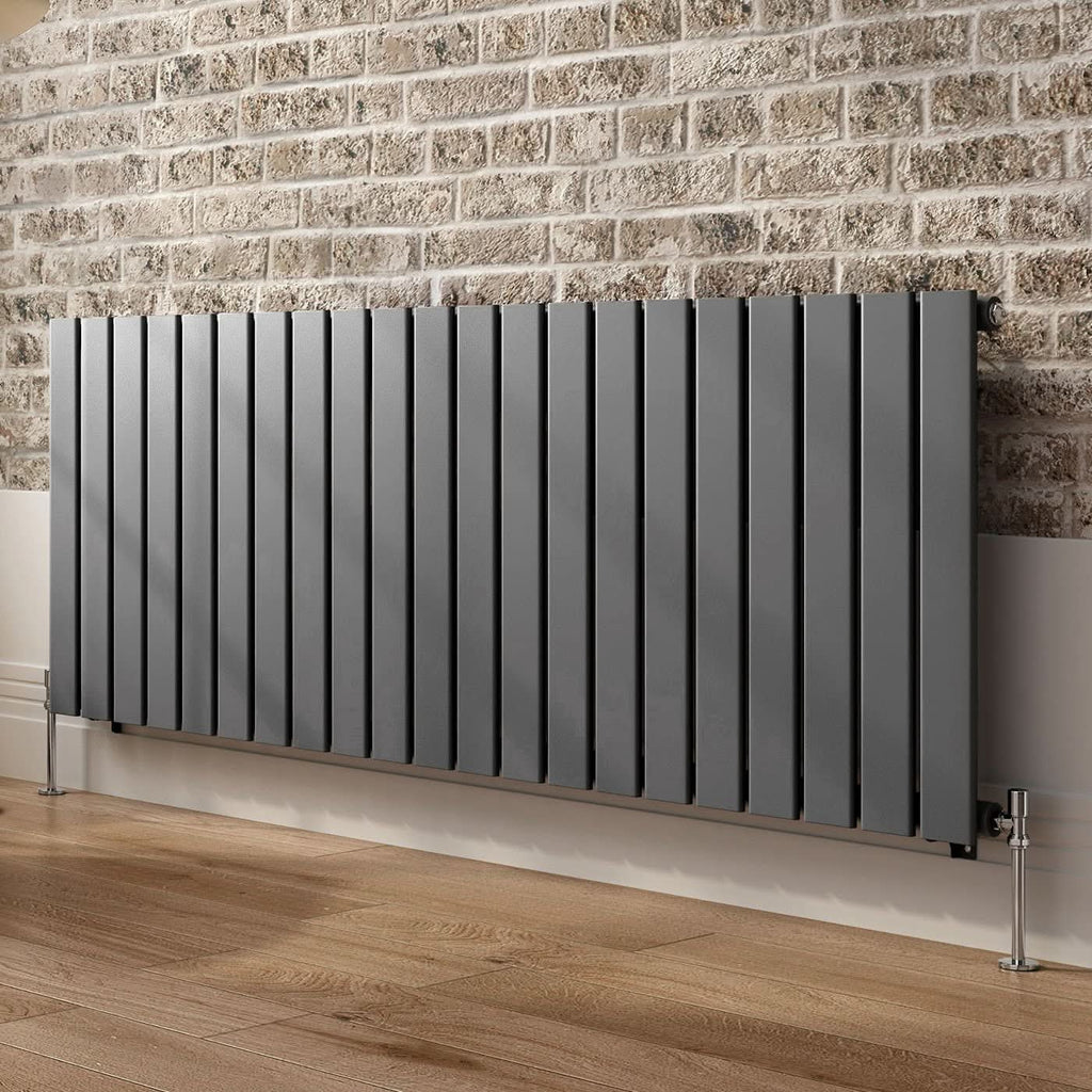 iBathUK Apex Horizontal Single Panel Slim Radiator, Designer Heating Radiators
