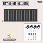 iBathUK Apex Horizontal Single Panel Slim Radiator, Designer Heating Radiators