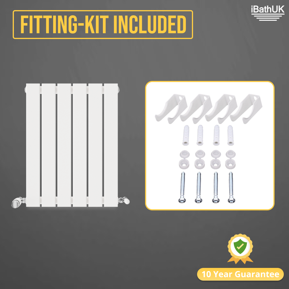 iBathUK Apex Horizontal Single Panel Slim Radiator, Designer Heating Radiators