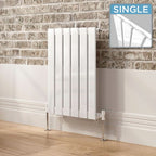 iBathUK Apex Horizontal Single Panel Slim Radiator, Designer Heating Radiators